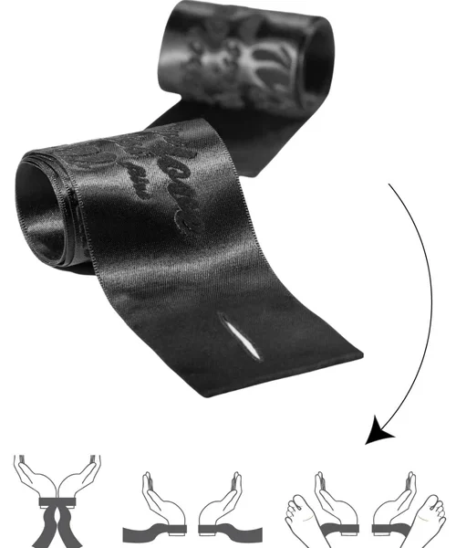 Silky Restraints With Velvet Print