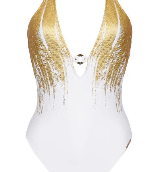 Feuille D’or Halter Swimsuit