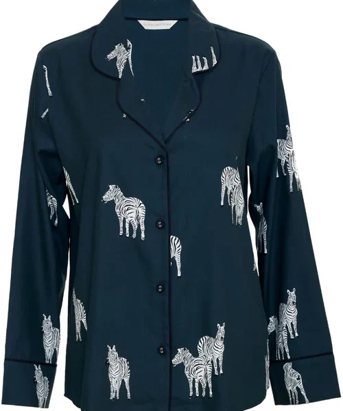 Blake Zebra Print Pyjama Top