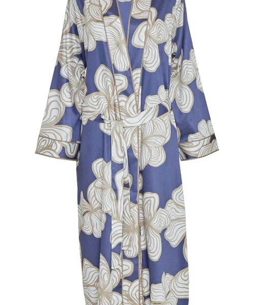 Hyde Park Floral Print Long Dressing Gown