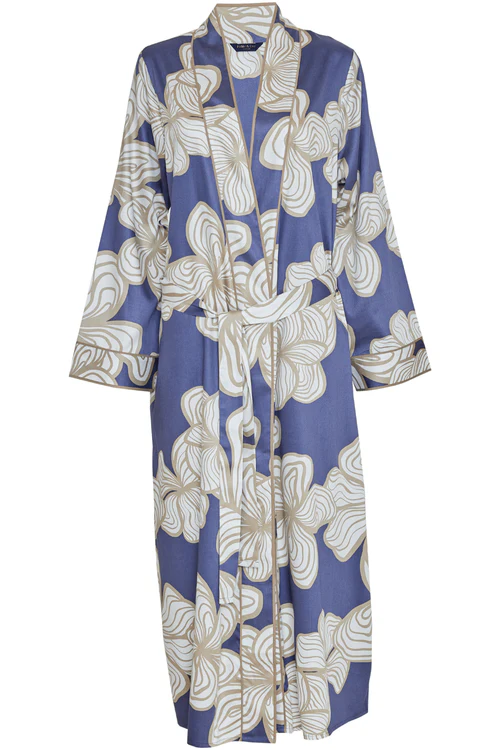 Hyde Park Floral Print Long Dressing Gown Hyde Park Floral Print Long Dressing Gown
