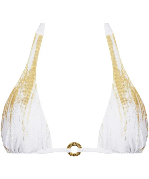 Feuille D’or Triangle Bikini Top