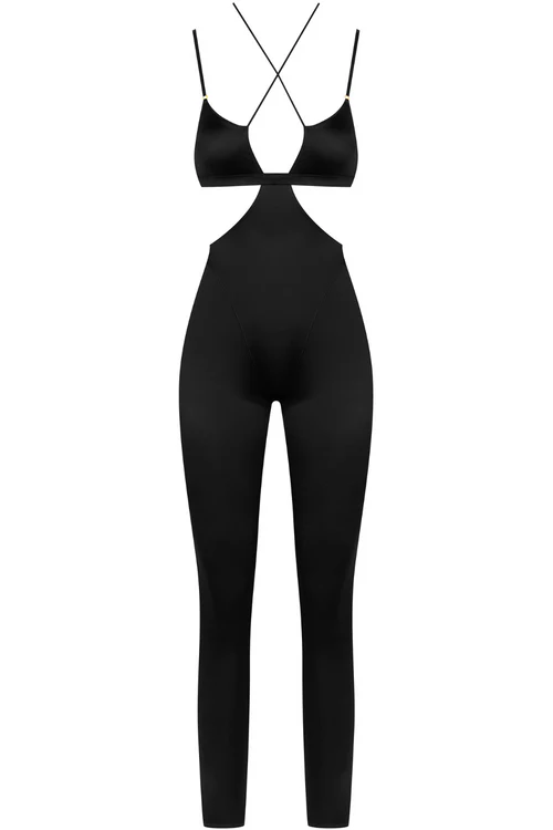 French Kiss Strap Jumpsuit Black French Kiss Strap Jumpsuit Black