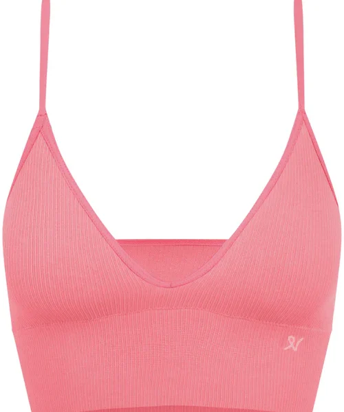 Tencel™ Seamless Bralette in Rose Pink, Size XS (UK 6-8)
