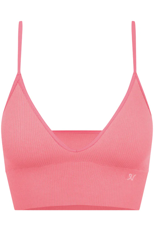 Tencel™ Seamless Bralette in Rose Pink, Size XS (UK 6-8) Tencel™ Seamless Bralette in Rose Pink, Size XS (UK 6-8)