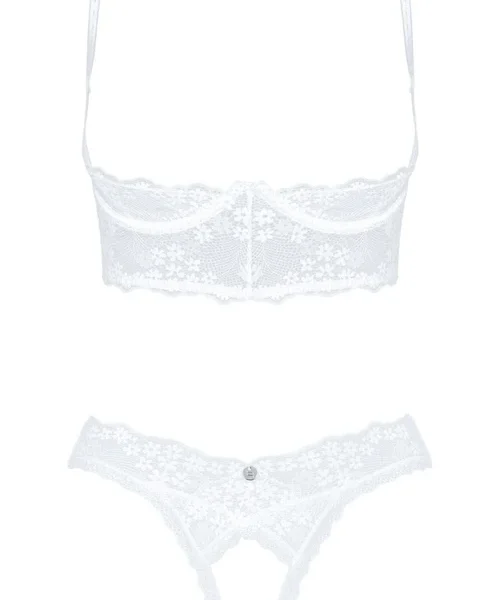 Heavenlly Open Bra & Crotchless Thong